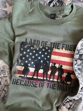 Load image into Gallery viewer, BECAUSE OF THE BRAVE TEE