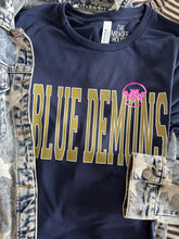 Load image into Gallery viewer, BLUE DEMONS VARSITY TEE