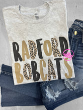Load image into Gallery viewer, SALE! BOBCATS LEOPARD STAMP TEE
