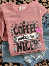 Load image into Gallery viewer, COFFEE MAKES ME NICER CREWNECK