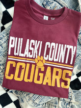 Load image into Gallery viewer, COUGARS RETRO BLOCK TEE