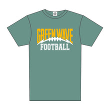 Load image into Gallery viewer, GREEN WAVE FOOTBALL ARCHED TEE