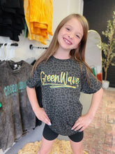 Load image into Gallery viewer, SALE! GREEN WAVE DOODLE TEE