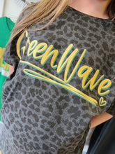 Load image into Gallery viewer, SALE! GREEN WAVE DOODLE TEE