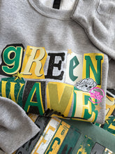 Load image into Gallery viewer, GREEN WAVE SCRAPBOOK CREWNECK