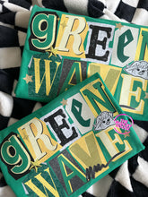 Load image into Gallery viewer, GREEN WAVE SCRAPBOOK TEE