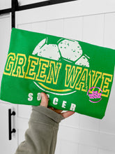 Load image into Gallery viewer, GREEN WAVE SOCCER DISTRESSED THROWBACK CREWNECK