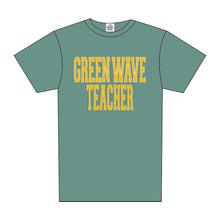 Load image into Gallery viewer, GREEN WAVE VARSITY TEACHER TEE