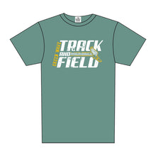 Load image into Gallery viewer, GREEN WAVE TRACK LINEAR TEE