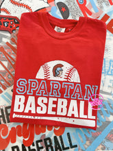 Load image into Gallery viewer, SPARTAN BASEBALL GRUNGE TEE