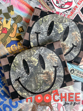 Load image into Gallery viewer, CAMO CHECKERBOARD SMILE TEE