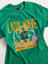 Load image into Gallery viewer, LADY WAVE VOLLEYBALL VINTAGE STAMP TEE