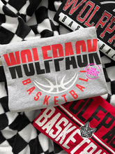 Load image into Gallery viewer, WOLFPACK BASKETBALL HALF SPLIT TEE