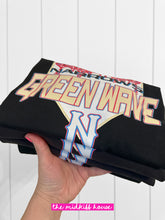 Load image into Gallery viewer, GREEN WAVE BASEBALL DRIP TEE