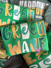 Load image into Gallery viewer, GREEN WAVE HAPPY CUT-OUTS CREWNECK (CLEARANCE)