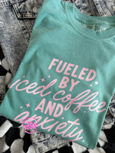 Load image into Gallery viewer, ICED COFFEE AND ANXIETY TEE