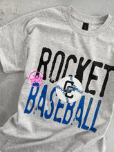 Load image into Gallery viewer, ROCKET BASEBALL HEADLINE TEE