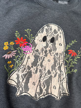 Load image into Gallery viewer, GHOSTIE FAUX LACE CREWNECK