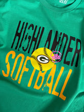Load image into Gallery viewer, HIGHLANDER SOFTBALL HEADLINE TEE