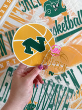 Load image into Gallery viewer, CUSTOM BASKETBALL DECAL (GREEN WAVE)