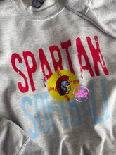 Load image into Gallery viewer, SPARTAN SOFTBALL HEADLINE CREWNECK