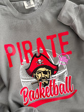 Load image into Gallery viewer, PIRATE BASKETBALL STAMP CREWNECK