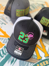 Load image into Gallery viewer, GREEN WAVE CUSTOM JERSEY NUMBER HAT
