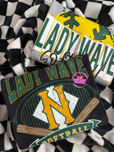 Load image into Gallery viewer, LADY WAVE SOFTBALL VINTAGE BANNER TEE