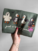 Load image into Gallery viewer, JUST A SPOOKY GOOSE CREWNECK