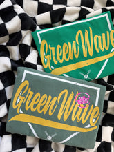 Load image into Gallery viewer, GREEN WAVE VINTAGE PLATE TEE