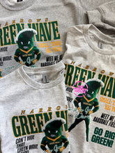 Load image into Gallery viewer, GREEN WAVE FOOTBALL COVER TEE