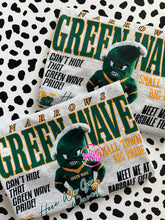 Load image into Gallery viewer, GREEN WAVE FOOTBALL COVER TEE