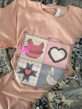 Load image into Gallery viewer, PINK GRANDMA PATCHES TEE