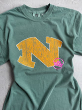 Load image into Gallery viewer, GREEN WAVE DISTRESSED N LOGO LT GREEN