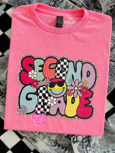 Load image into Gallery viewer, BACK TO SCHOOL GROOVY SMILE TEE