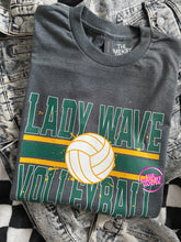 Load image into Gallery viewer, LADY WAVE VOLLEYBALL INKED LINES TEE