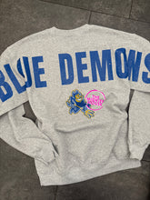 Load image into Gallery viewer, BLUE DEMONS WIDE OUT CREWNECK
