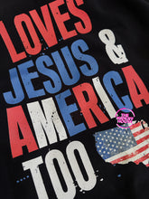 Load image into Gallery viewer, JESUS AND AMERICA TEE