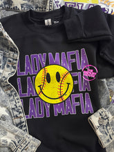 Load image into Gallery viewer, LADY MAFIA RETRO SMILE CREWNECK