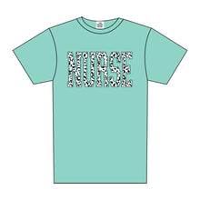 Load image into Gallery viewer, NURSE VARSITY LEOPARD TEE