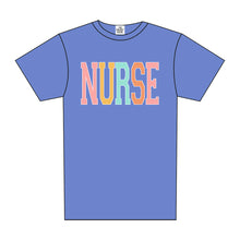 Load image into Gallery viewer, NURSE RAINBOW VARSITY TEE