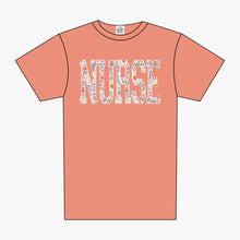 Load image into Gallery viewer, CUSTOM VARSITY FLORAL ALPHA TEE