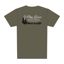 Load image into Gallery viewer, FUNDRAISER: PINE GROVE BAPTIST TEE OLIVE (EXP IN-STOCK 11/20/26-11/27/26)