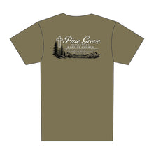Load image into Gallery viewer, FUNDRAISER: PINE GROVE BAPTIST TEE OLIVE (EXP IN-STOCK 11/20/26-11/27/26)