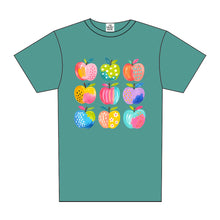 Load image into Gallery viewer, PREPPY WATERCOLOR APPLES TEE
