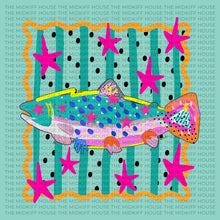 Load image into Gallery viewer, PREPPY FISH STRIPES TEE