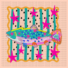 Load image into Gallery viewer, PREPPY FISH STRIPES TEE