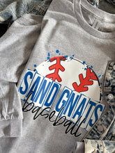 Load image into Gallery viewer, SAND GNATS BASEBALL SKETCH LONG SLV