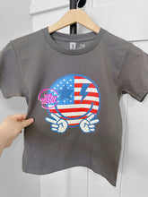 Load image into Gallery viewer, STARS AND STRIPES SMILE TEE