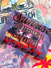 Load image into Gallery viewer, SUNRISE SUNBURN SUNSET REPEAT TEE